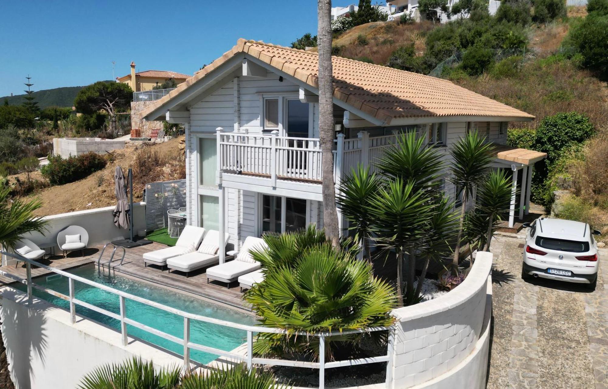 Increible Villa De Madera Con Vistas Al Mar Αλγεθίρας Εξωτερικό φωτογραφία